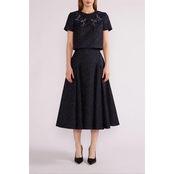 Navy skirts