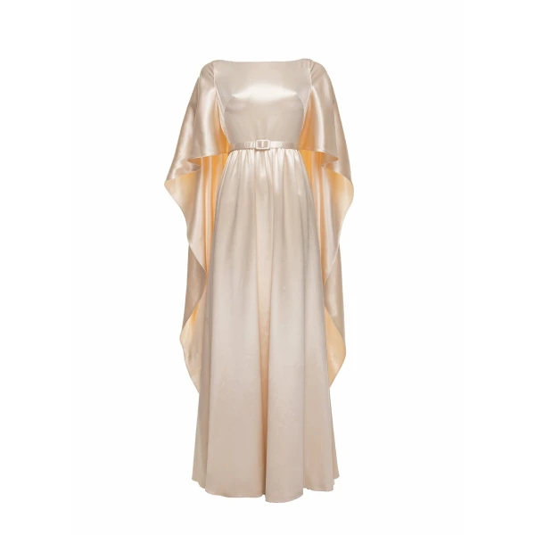 Lea Gown in Ivory Satin