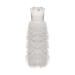 Dries Van Noten Mabel Dress in White Crepe