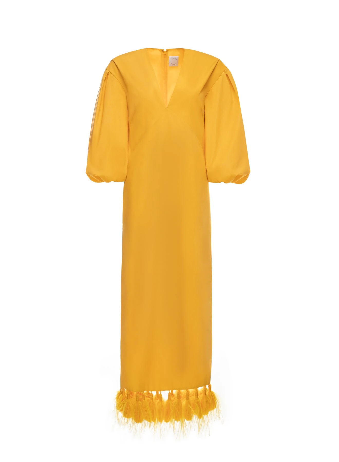 Dries Van Noten Majorca Dress in Ochre Cotton | | Coveti Dries Van Noten Majorca Dress in Ochre Cotton