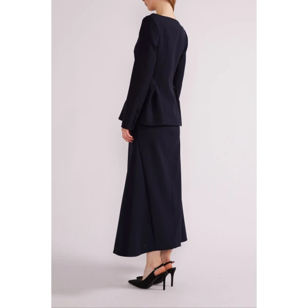 Mara Jacket in Navy Tailoring - Image 6