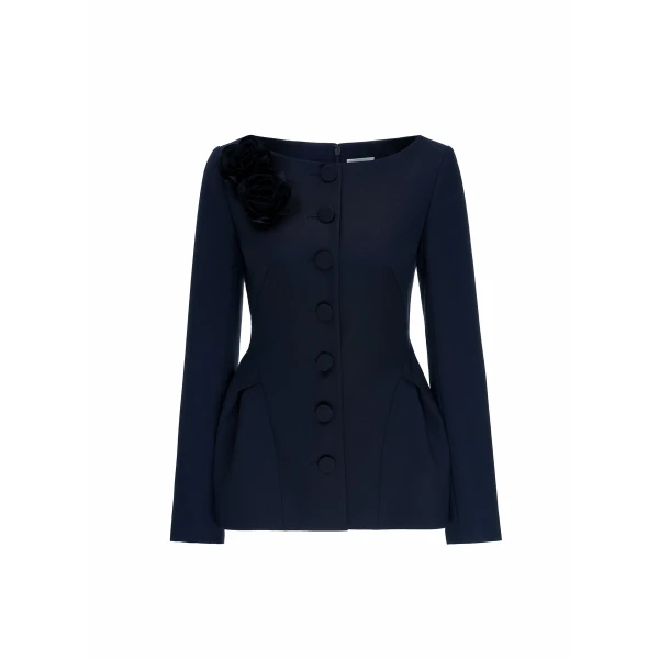 Mara Jacket in Navy Tailoring