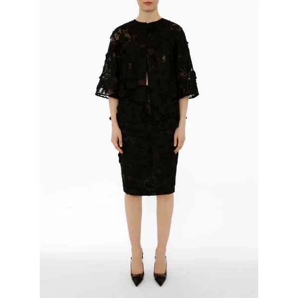 Mila Jacket in Black Embellished Tulle - Image 2