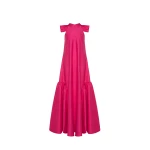 Dries Van Noten Miro Gown in Hot Pink Taffeta