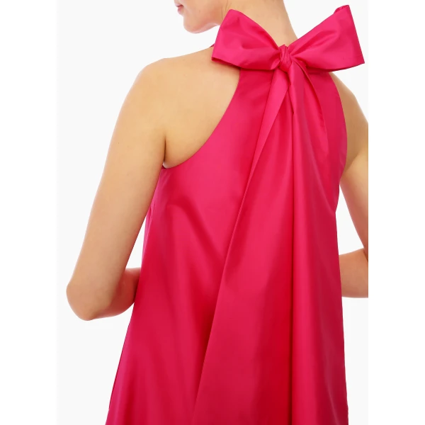 Miro Gown in Hot Pink Taffeta - Image 5