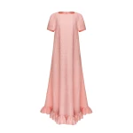 Dries Van Noten Nadia Dress in Pink Quartz Jacquard