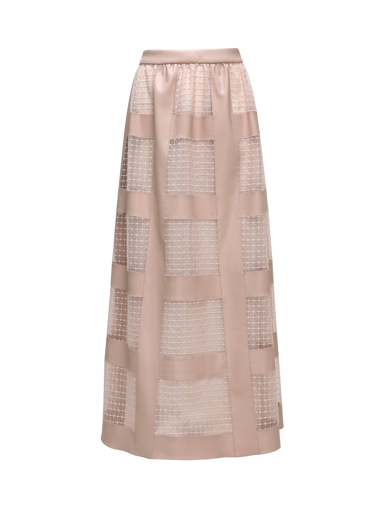 Dries Van Noten Noura Skirt in Pink Fishnet Pleather | | Coveti Dries Van Noten Noura Skirt in Pink Fishnet Pleather