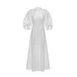 Dries Van Noten Pat Dress in White Cotton