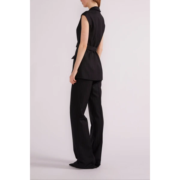 Pia Jacket in Black Tailoring - Image 5