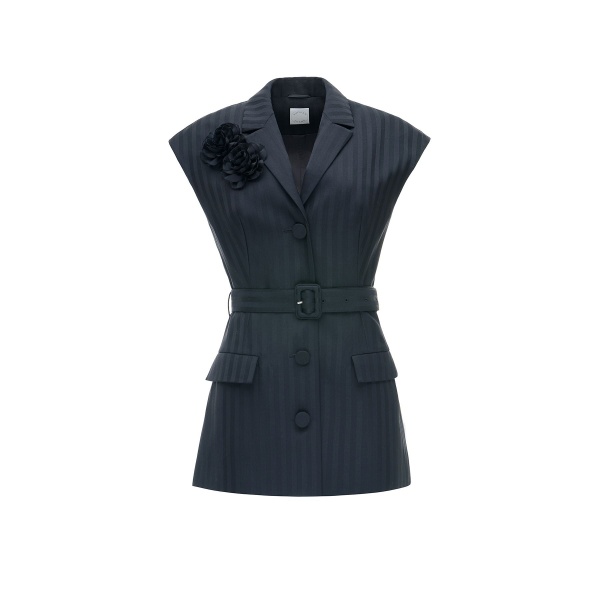 Dries Van Noten Pia Jacket in Black Tailoring