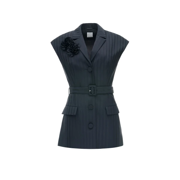Dries Van Noten Pia Jacket in Black Tailoring
