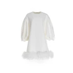 Dries Van Noten Poppy Dress in White Crepe