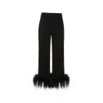 Dries Van Noten Randall Trousers in Black Crepe