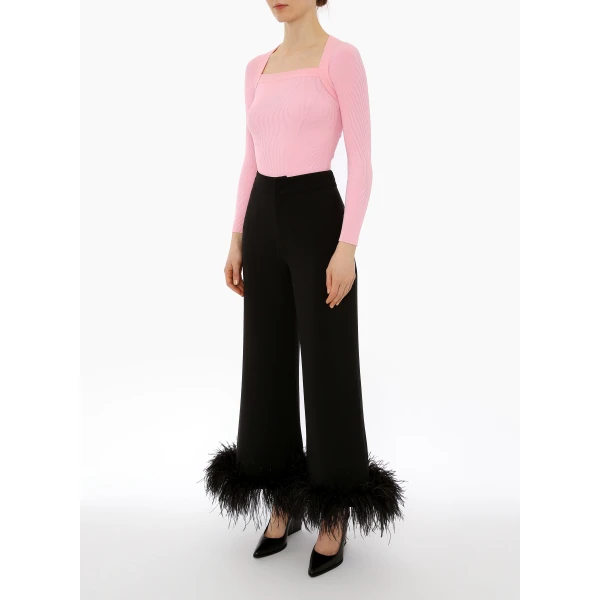 Randall Trousers in Black Crepe - Image 4