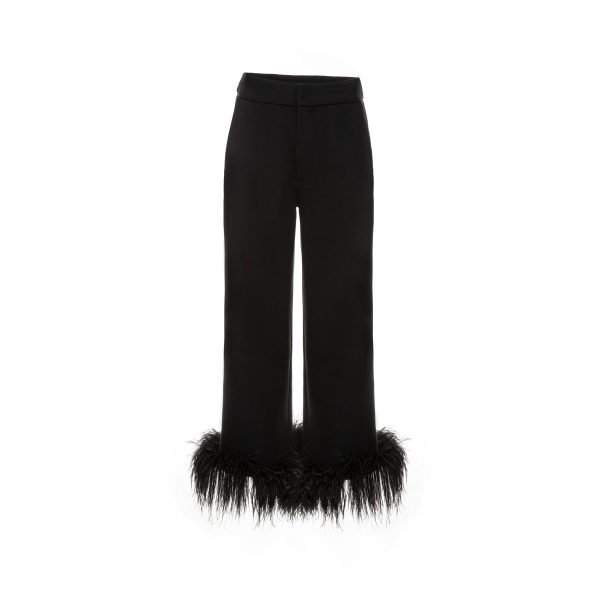 Dries Van Noten Randall Trousers in Black Crepe
