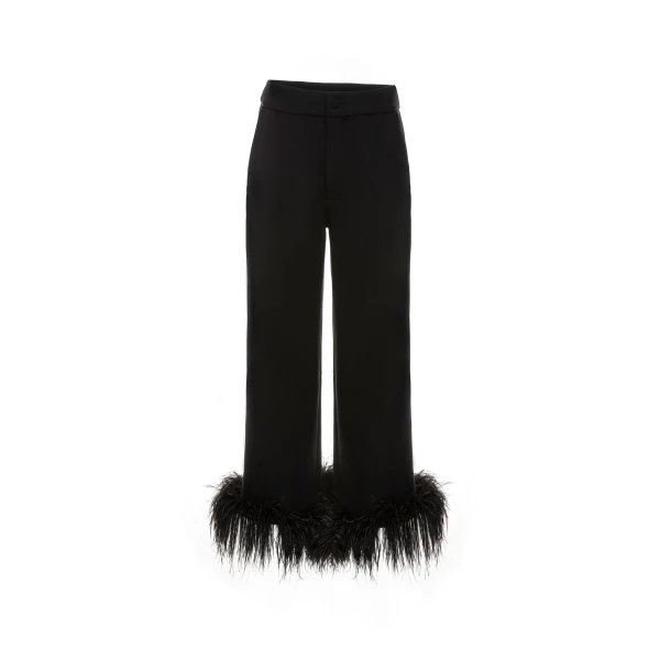 Randall Trousers in Black Crepe