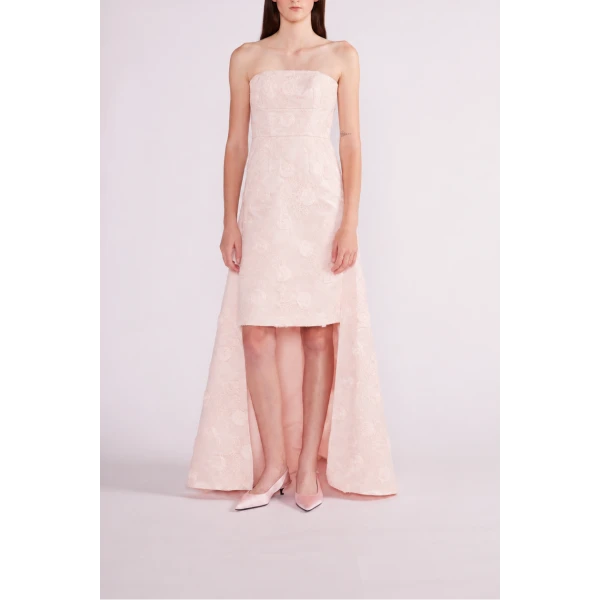 Raven Gown in Pink Duchesse - Image 3