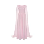 Dries Van Noten Rosalind Gown in Pink Sable