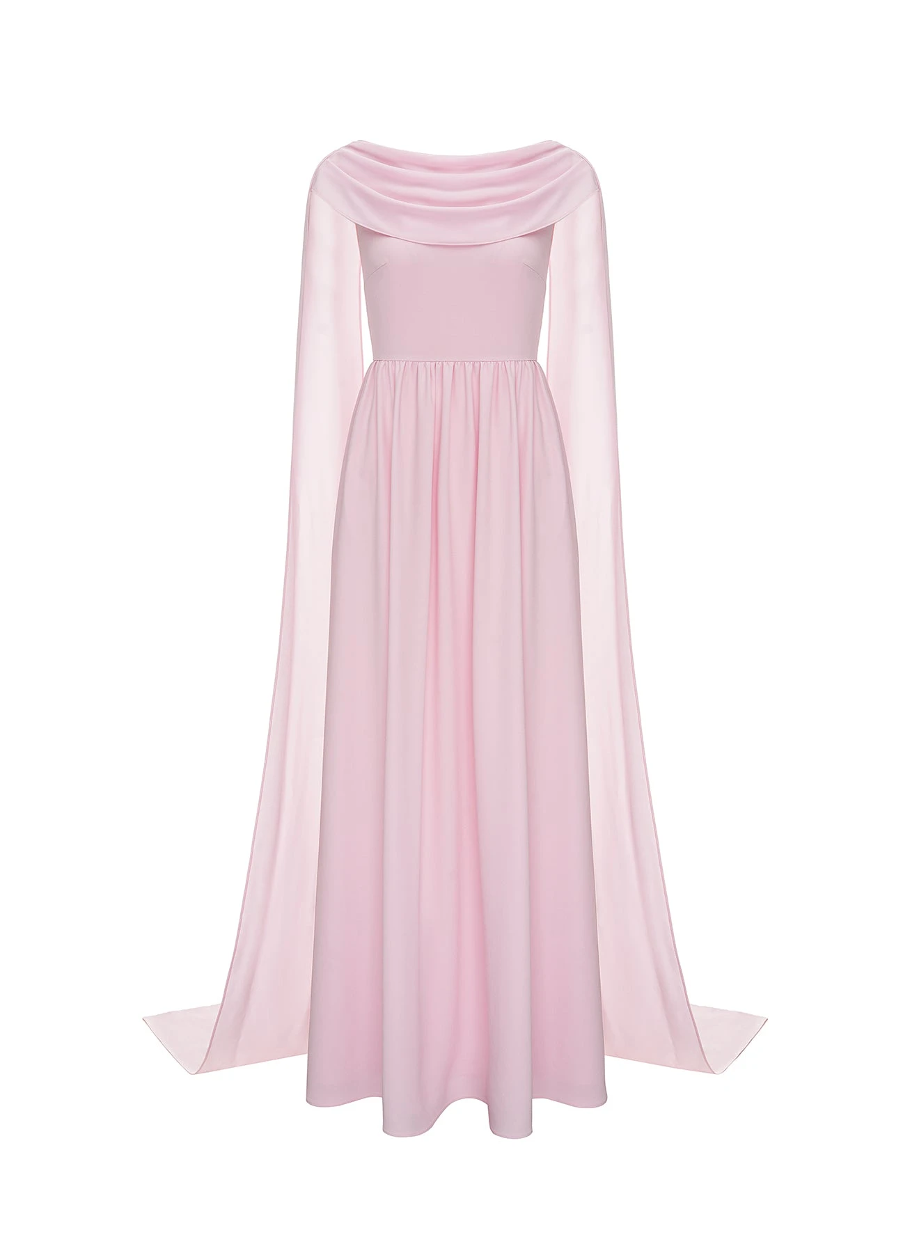 Dries Van Noten Rosalind Gown in Pink Sable | Evening Gowns | Coveti Dries Van Noten Rosalind Gown in Pink Sable