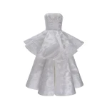 Dries Van Noten Rosina Dress in White Jacquard