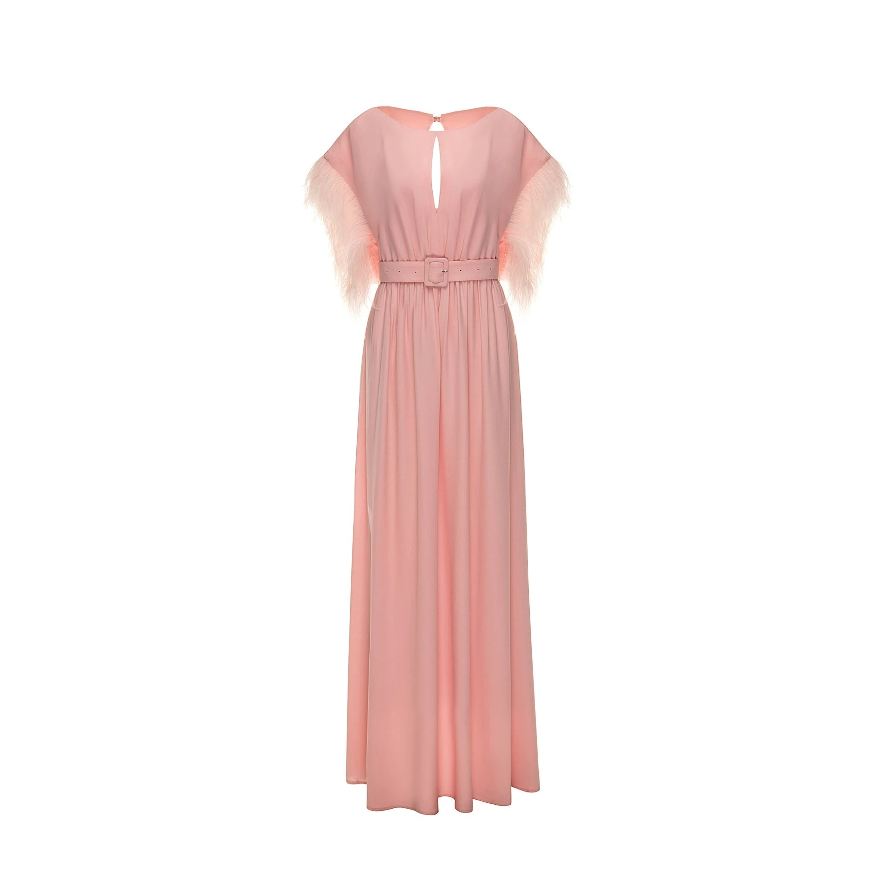 Dries Van Noten Rulla Gown in Pink Quartz Sable | Evening Gowns | Coveti Dries Van Noten Rulla Gown in Pink Quartz Sable