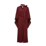 Dries Van Noten Salina Dress in Mulberry Sable