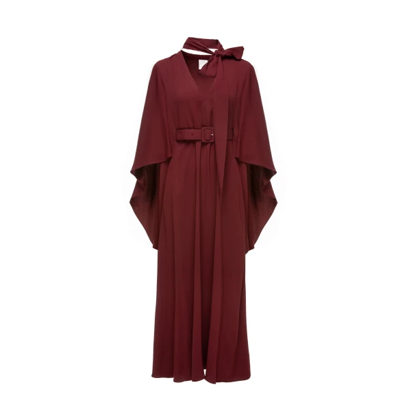 Dries Van Noten Salina Dress in Mulberry Sable