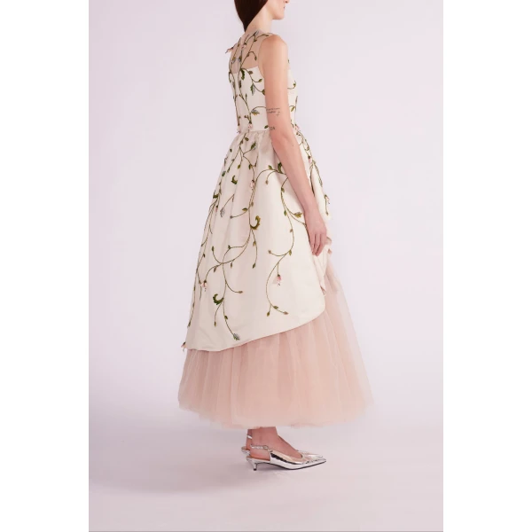 Thelma Dress in Blush Duchesse - Image 5