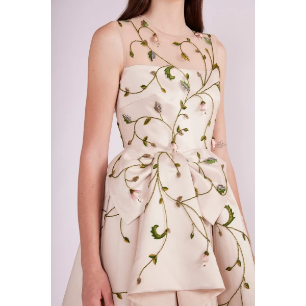 Thelma Dress in Blush Duchesse - Image 6