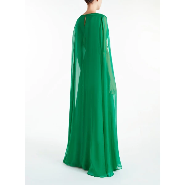 Theodora Gown in Emerald Green Voile - Image 4