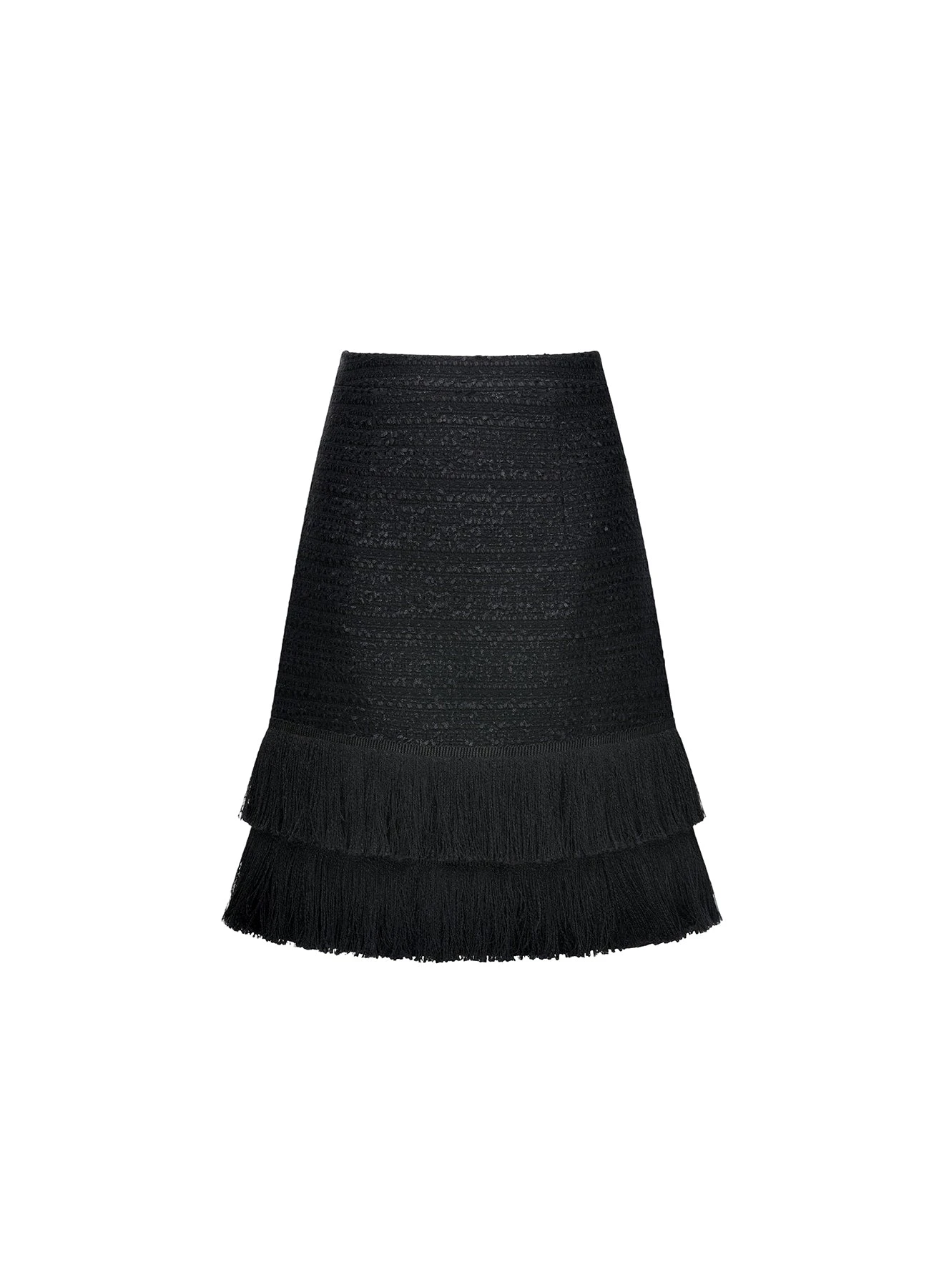 Dries Van Noten Twilly Mini Skirt in Black Tweed | | Coveti Dries Van Noten Twilly Mini Skirt in Black Tweed