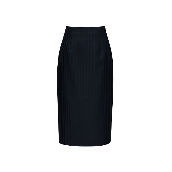 Dries Van Noten Vania Midi Skirt in Black Tailoring