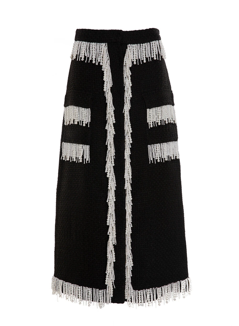 Dries Van Noten Victoria Skirt in Black White Tweed | | Coveti Dries Van Noten Victoria Skirt in Black White Tweed