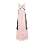 Dries Van Noten Winslet Gown in Pink Lace