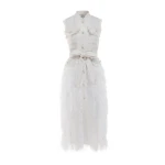 Dries Van Noten Wyatt Gilet in Ivory Tweed