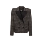 Dries Van Noten Yves Jacket in Black Gold Lurex Tweed