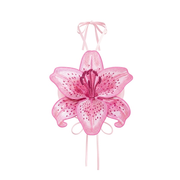 JW PEI 3D Lily Halter Crop Top