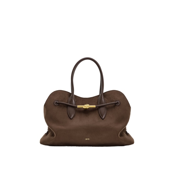JW PEI Adele Metal Rope Knot Tote Bag in Mocha Brown