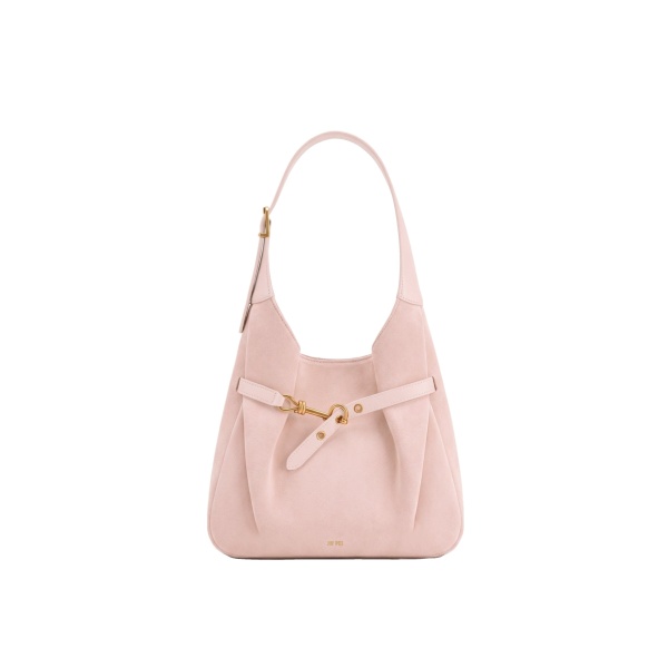 JW PEI Alina Faux Suede Hobo Bag in Light Pink