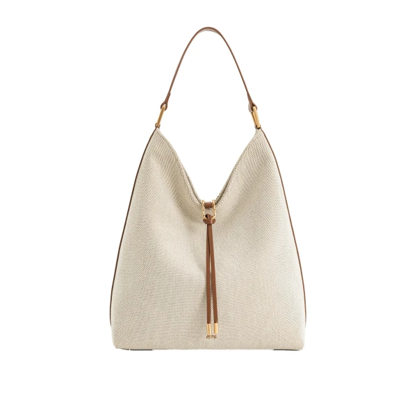 JW PEI Aria Shoulder Bag in Brown Canvas
