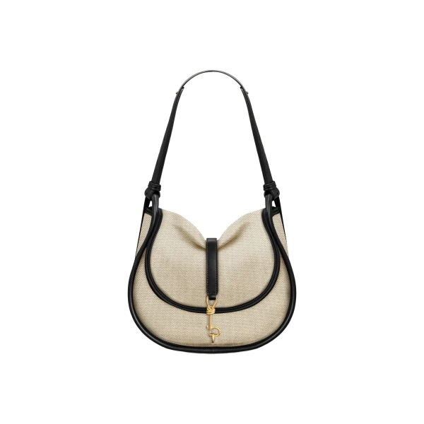 JW PEI Arla Small Hobo Bag in Black Canvas