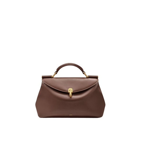 JW PEI Audrey Flap Lock Top Handle Bag in Brown