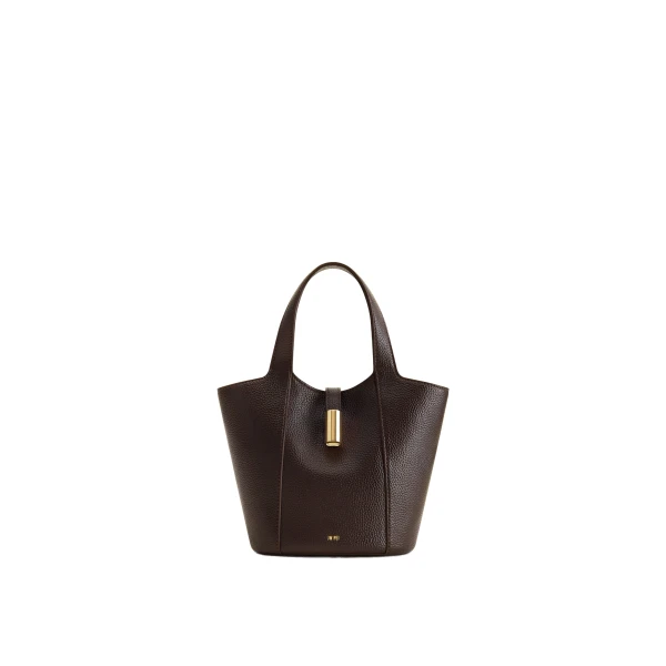 Bella Bucket Bag in Dark Brown