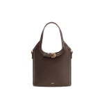 JW PEI Brooke Mini Belted Embellished Top Handle Bag in Dark Brown