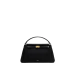 JW PEI Carmen Faux Suede Top Handle Bag in Black