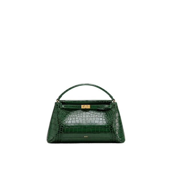 JW PEI Carmen Top Handle Bag in Forest Green Croc