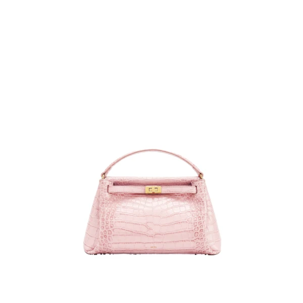 JW PEI Carmen Top Handle Bag in Pink Croc