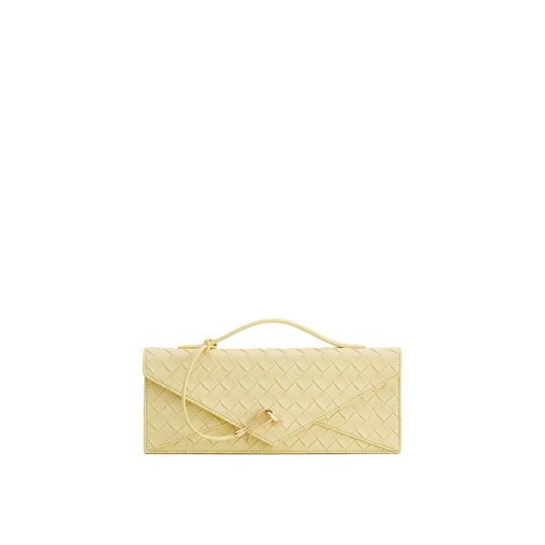 JW PEI Celeste Woven Textured Envelope Top Handle Bag in Yellow