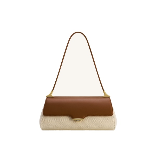 JW PEI Eloise Shoulder Bag in Brown Canvas