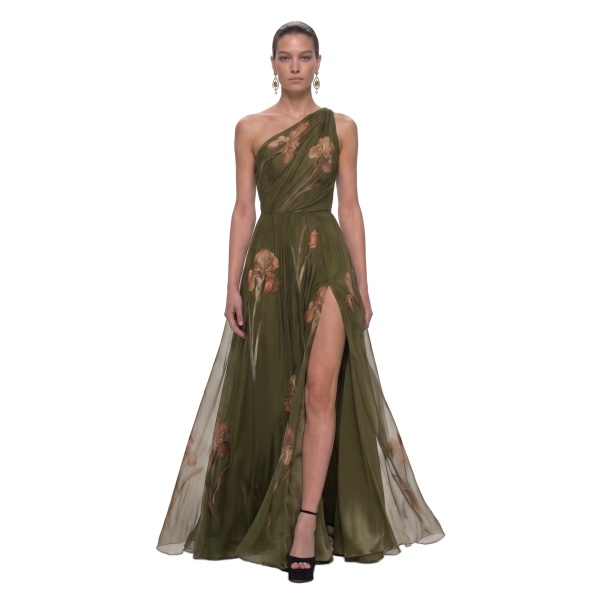 JW PEI Floral One Shoulder Maxi Dress